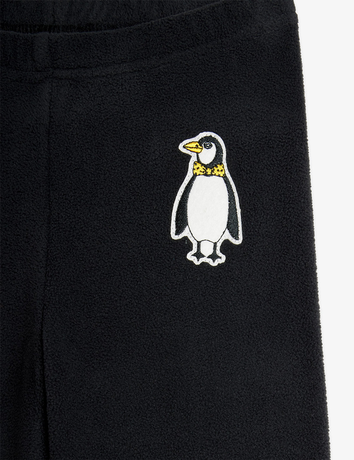 Mini Rodini Penguin Patch Microfleece Trousers Black