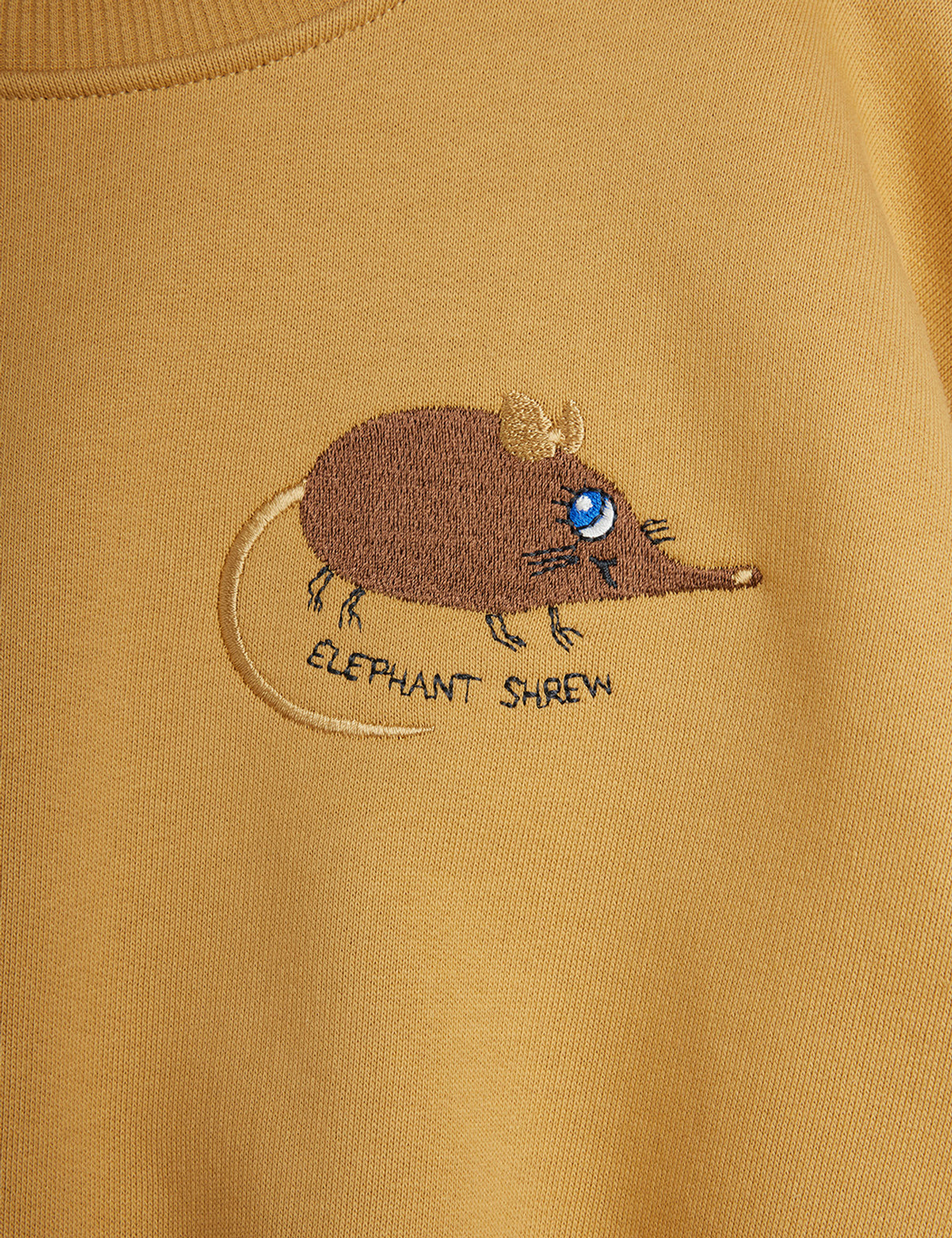 Mini Rodini Elephant Shrew Embroidered Sweatshirt Beige