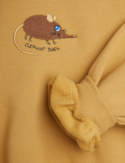 Mini Rodini Elephant Shrew Embroidered Sweatshirt Beige