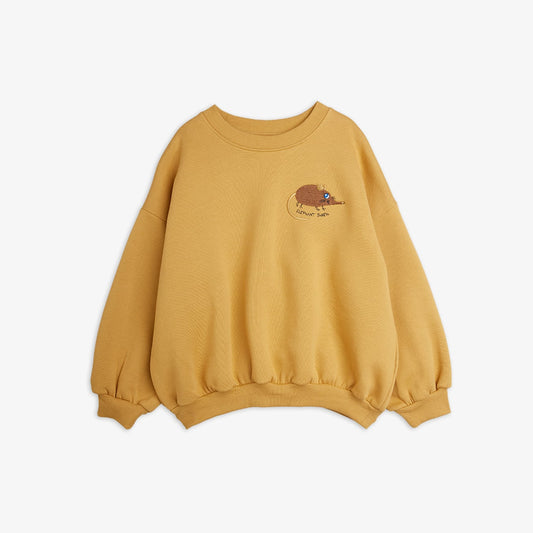 Mini Rodini Elephant Shrew Embroidered Sweatshirt Beige