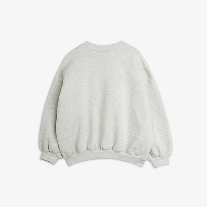 Mini Rodini Elephant Shrew Embroidered Sweatshirt Grey Melange