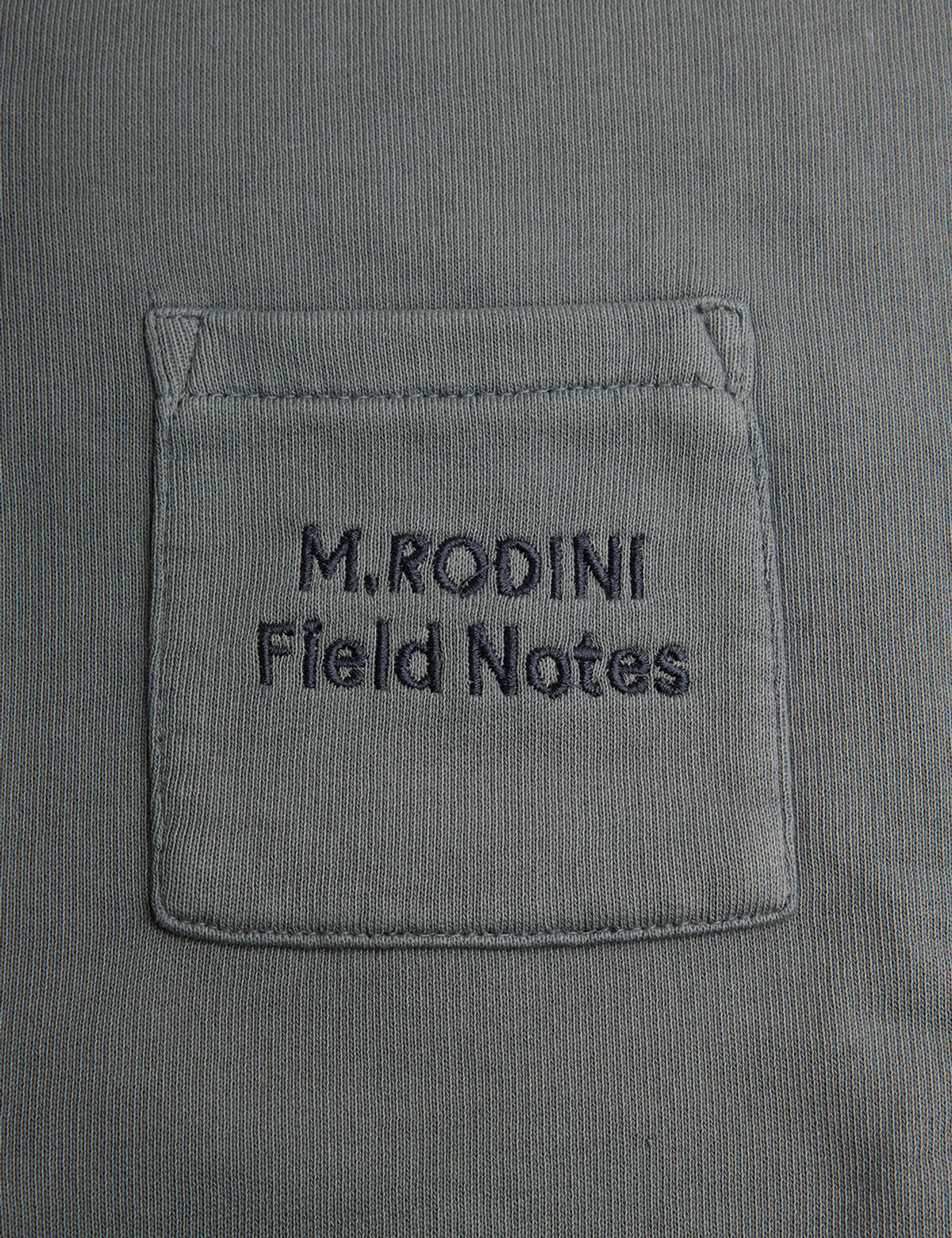 Mini Rodini Field Notes Embroidered Hoodie Grey