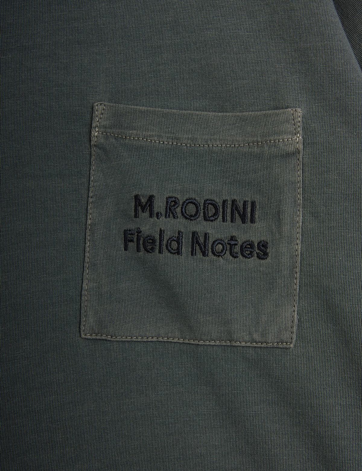 Mini Rodini Field Notes Embroidered Long Sleeve T-Shirt Grey