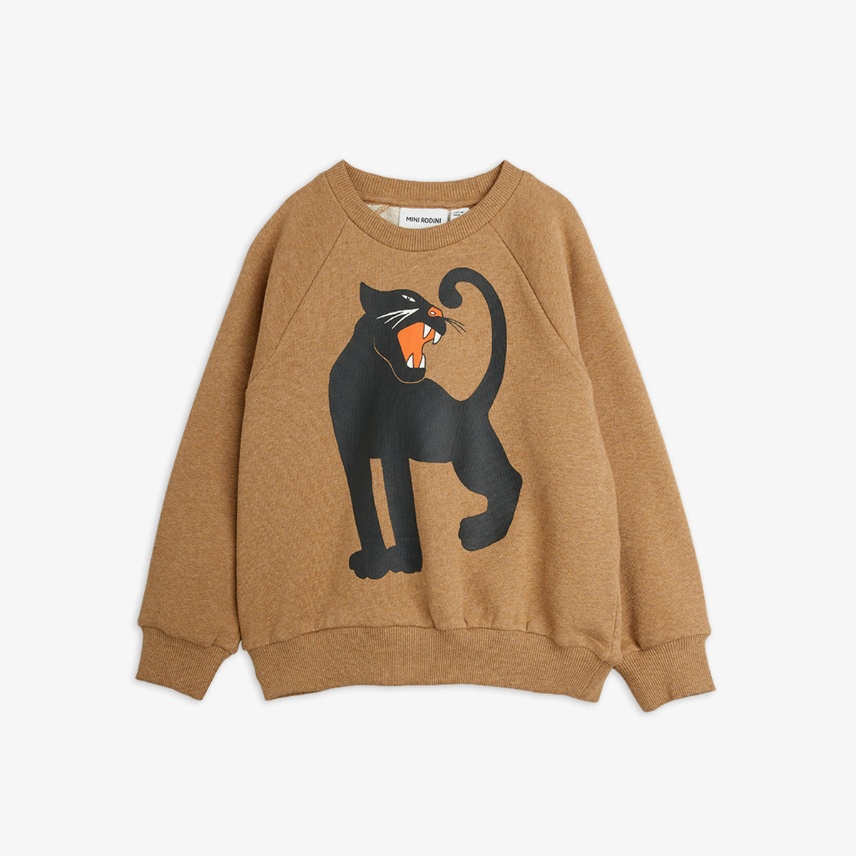 Mini Rodini Panther Melange Sweatshirt Brown