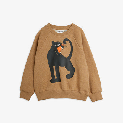 Mini Rodini Panther Melange Sweatshirt Brown