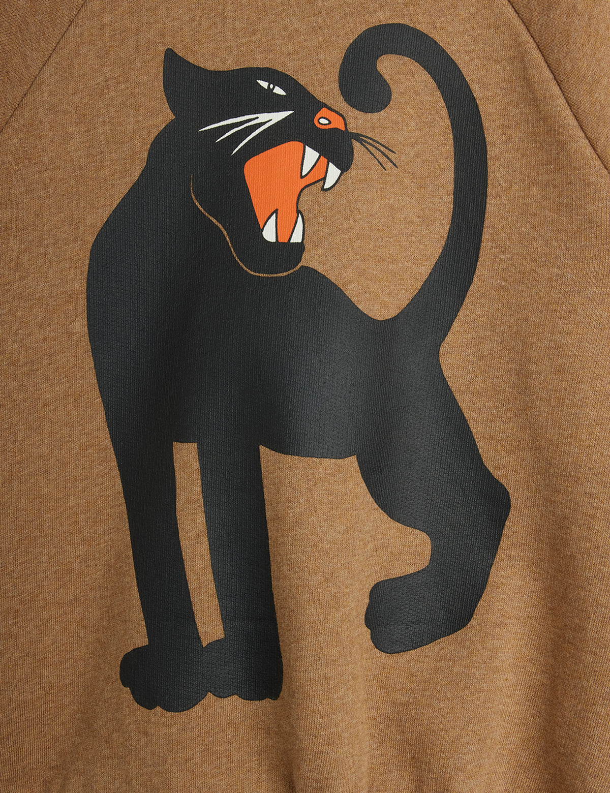 Mini Rodini Panther Melange Sweatshirt Brown