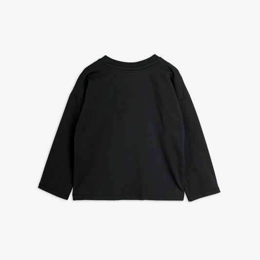 Mini Rodini Ritzratz Patch Long Sleeve T-Shirt Black
