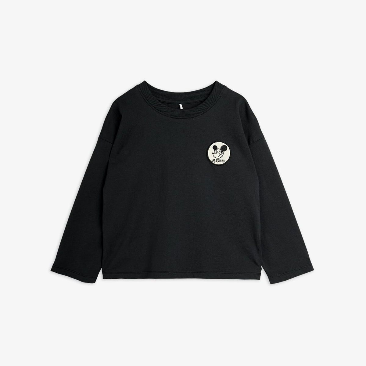 Mini Rodini Ritzratz Patch Long Sleeve T-Shirt Black