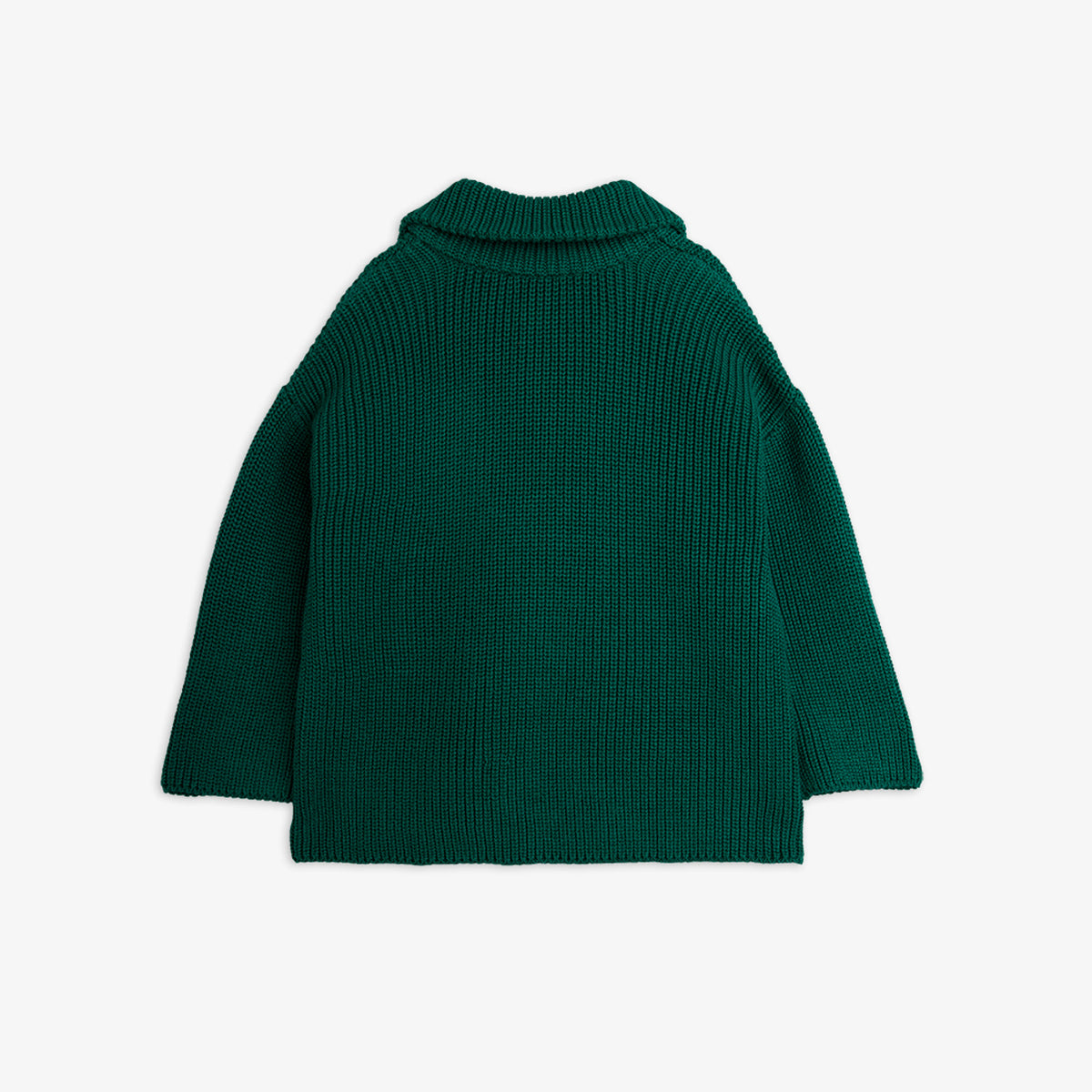 Mini Rodini Panda Chunky Knit Sweater Green