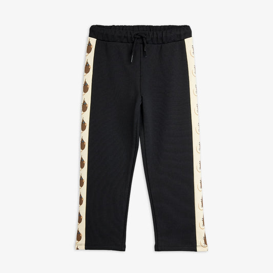 Mini Rodini Elephant Shrew Panel Sweatpants Black