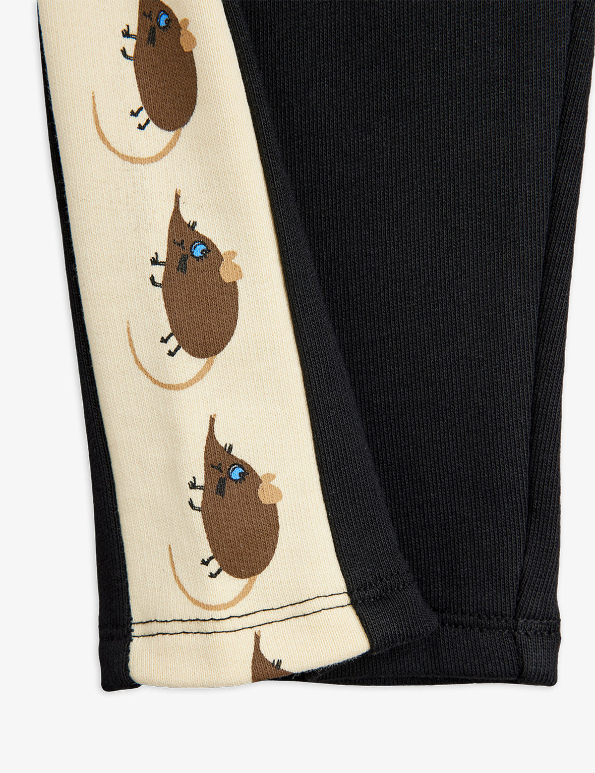 Mini Rodini Elephant Shrew Panel Sweatpants Black