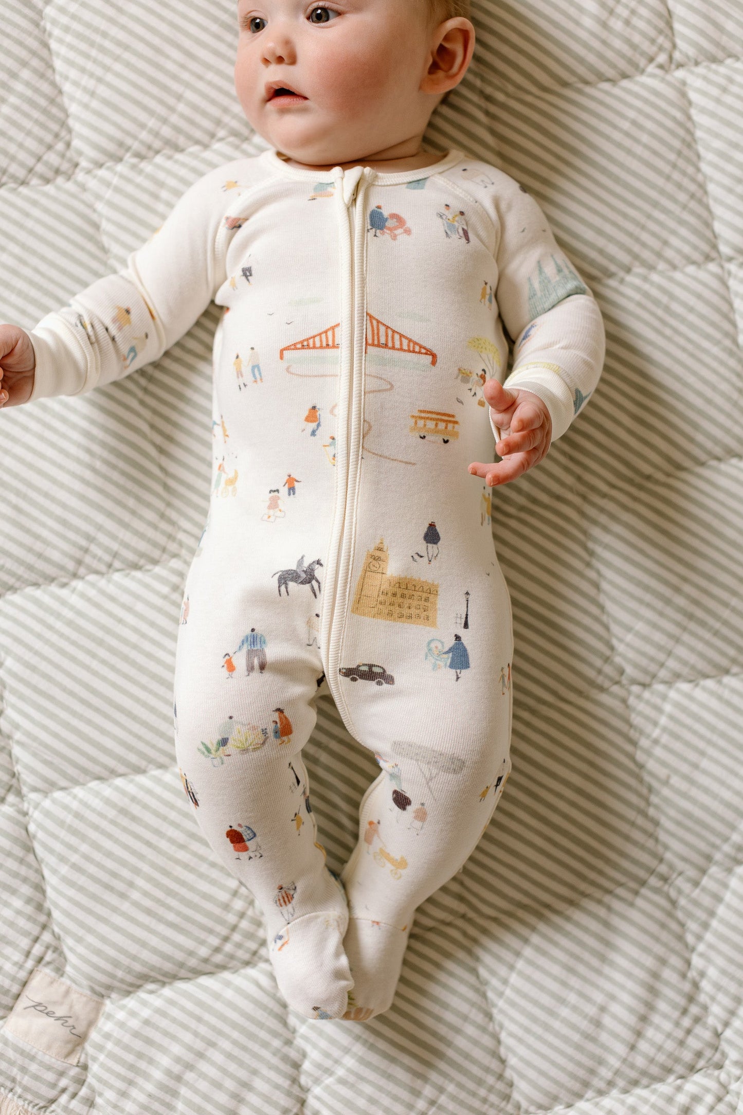 Ribbed Baby Sleeper - Explore the World