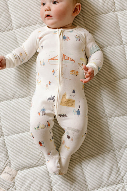 Ribbed Baby Sleeper - Explore the World