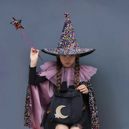 Black Cauldron Trick Or Treat Bag