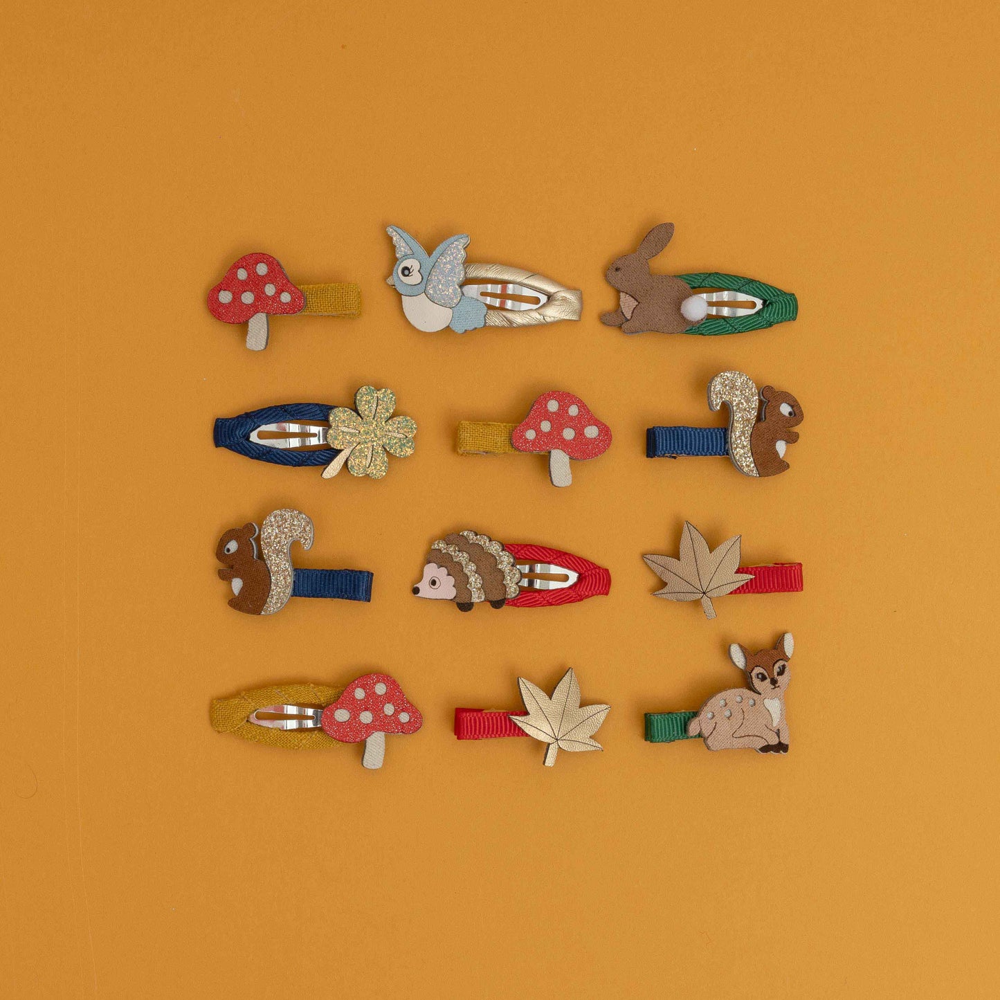 Woodland Pals Mini Hair Clips