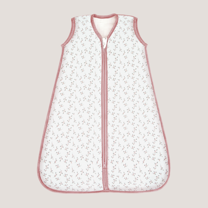 Coco Cuddle Bamboo Muslin Baby Sleep Sack 0.5 TOG, Floral Pink