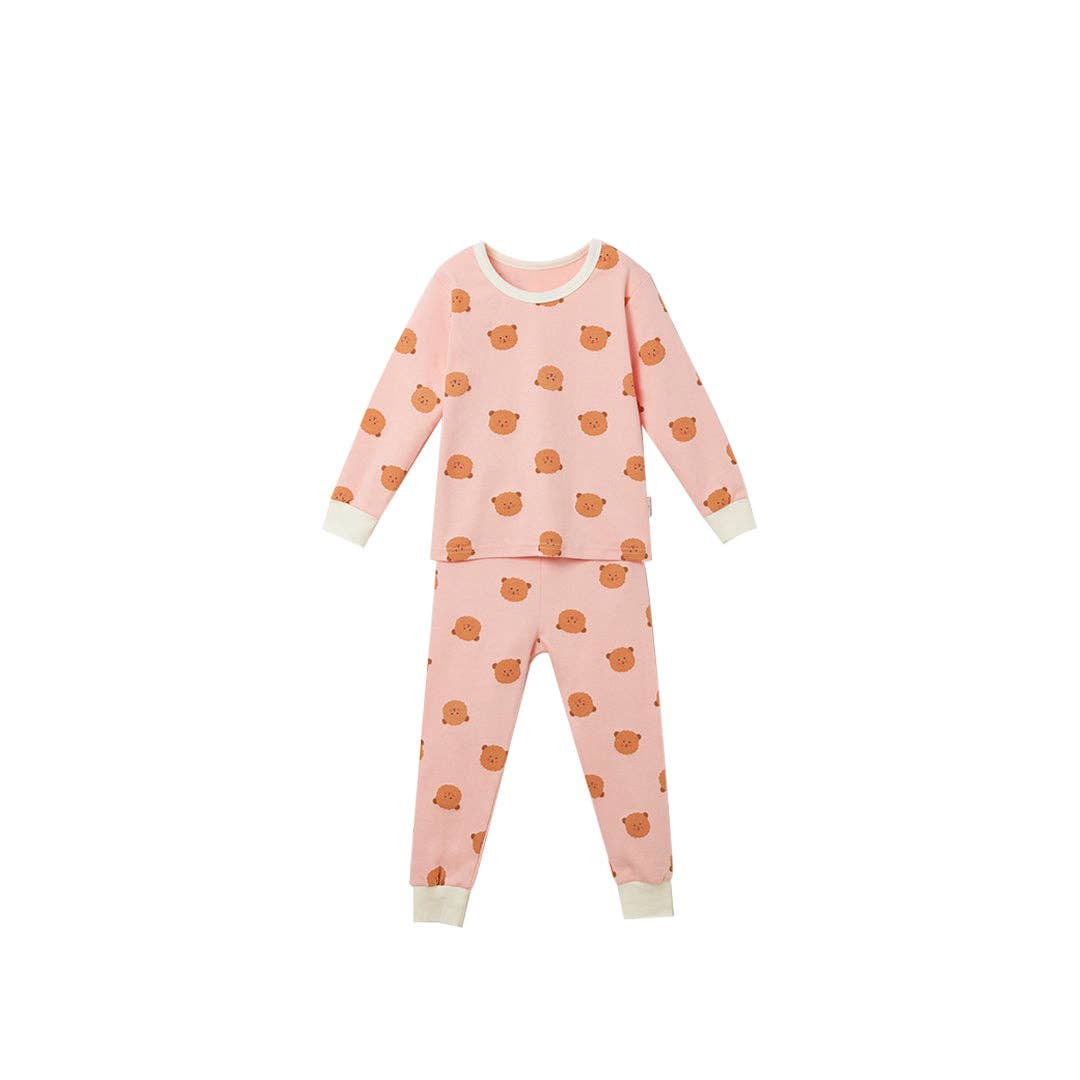 BabyRabbit Teddy Bear Long Sleeve Set: Pastel Green / 12M-18M
