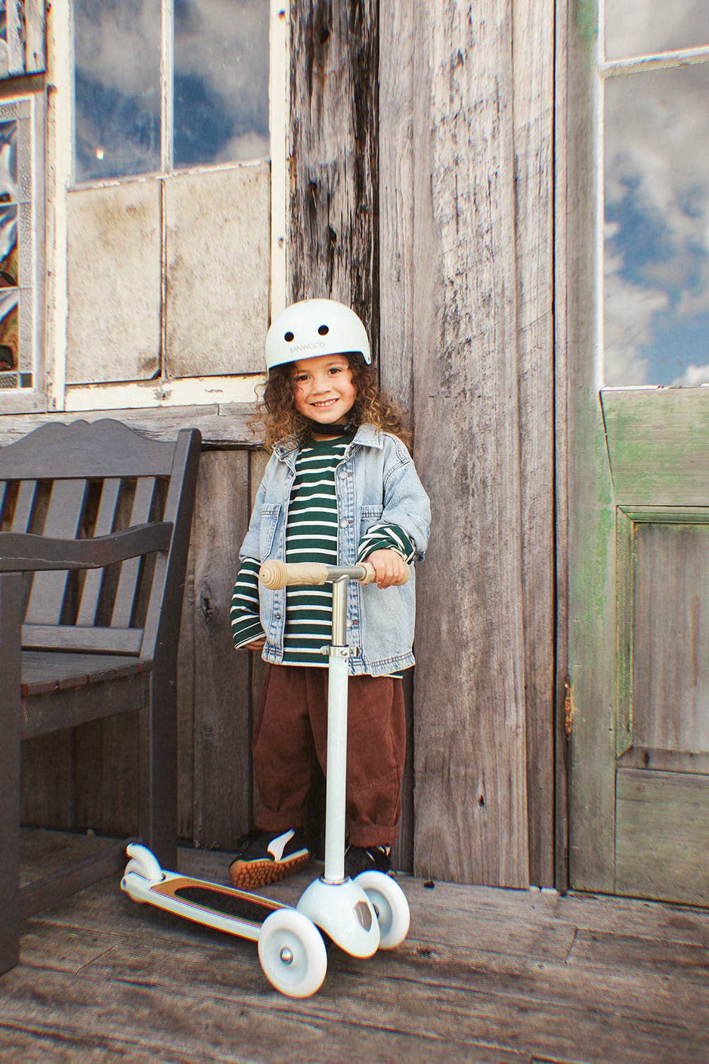 BANWOOD 3-WHEEL SCOOTER VINTAGE - PALE MINT