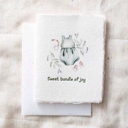 Final Stock: Bundle of Joy Girl | Baby Shower Greeting Card: Folded A2 Greeting Card. Blank Inside.