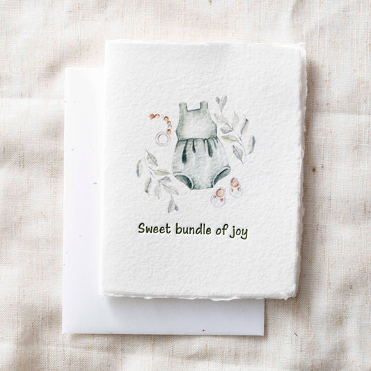 Final Stock: Bundle of Joy Girl | Baby Shower Greeting Card: Folded A2 Greeting Card. Blank Inside.