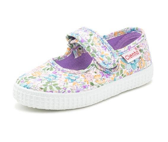 Cienta 56087.13 Lilac Floral Mary Jane