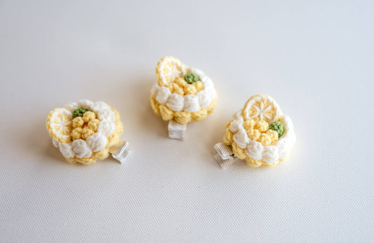 Tart Hair Clips: Yellow