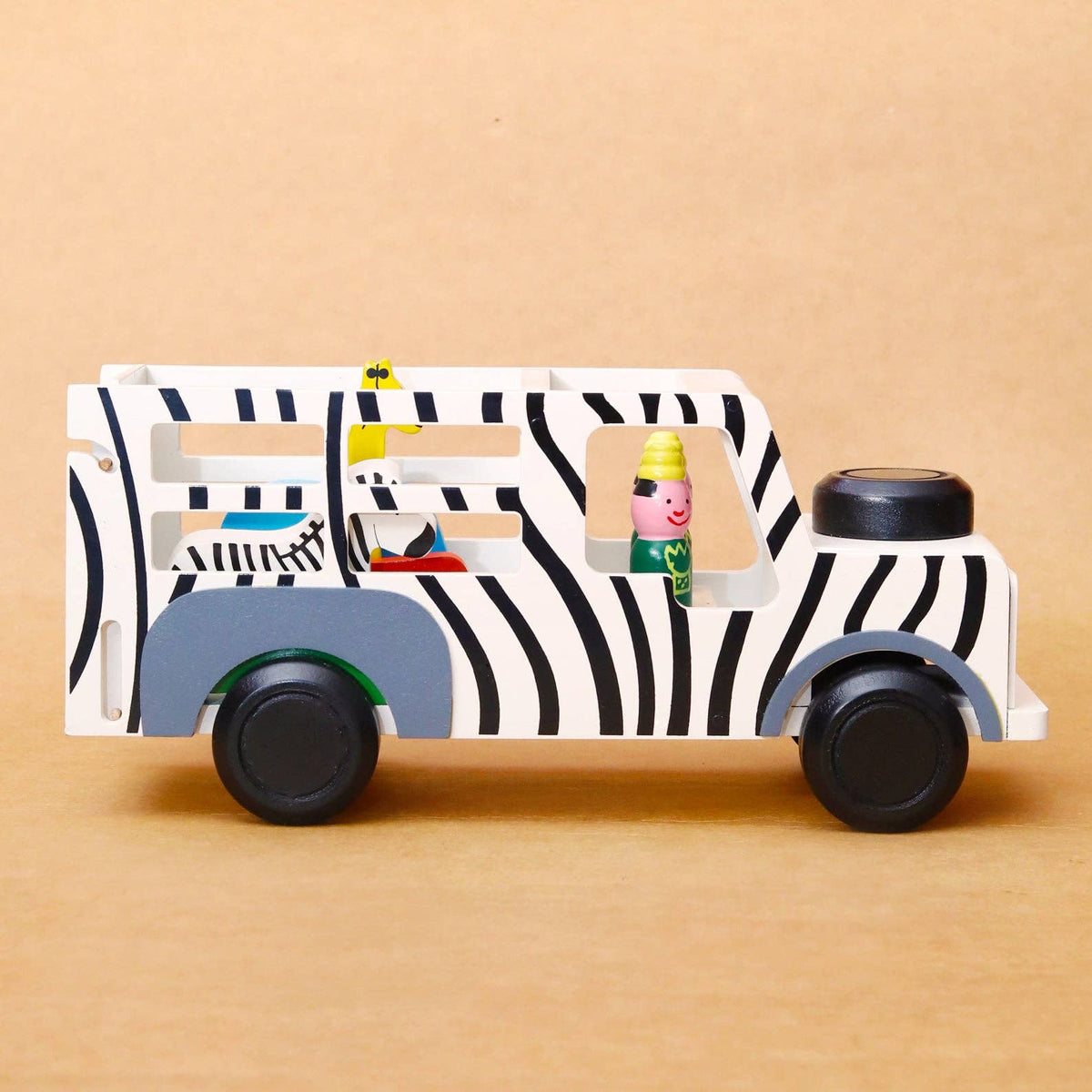 Wooden Safari Truck with Animals