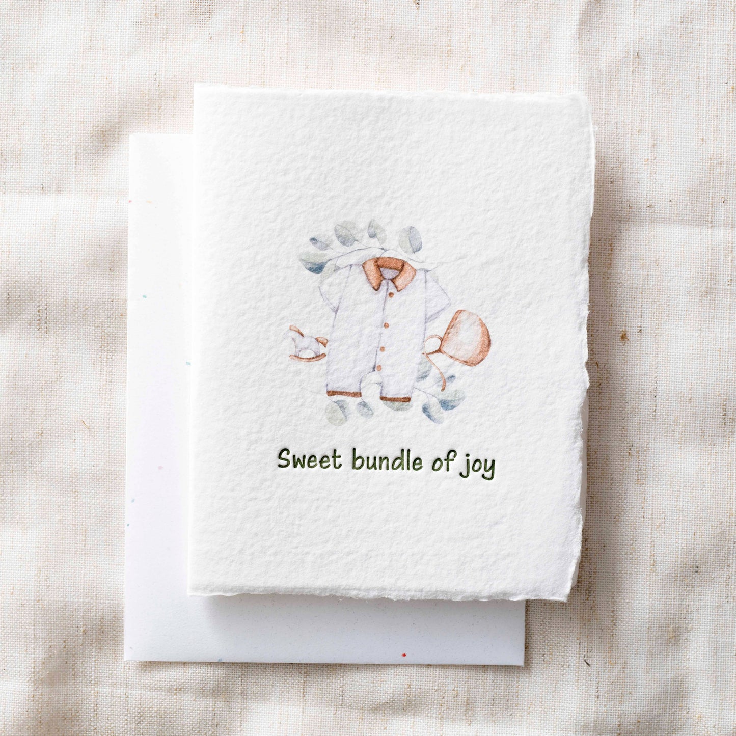 Final Stock: Bundle of Joy Boy| Baby Shower Greeting Card: Folded A2 Greeting Card. Blank Inside.