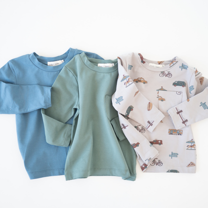 Charlie Long Sleeve Jersey Tee | City Vibes: 2-3Y