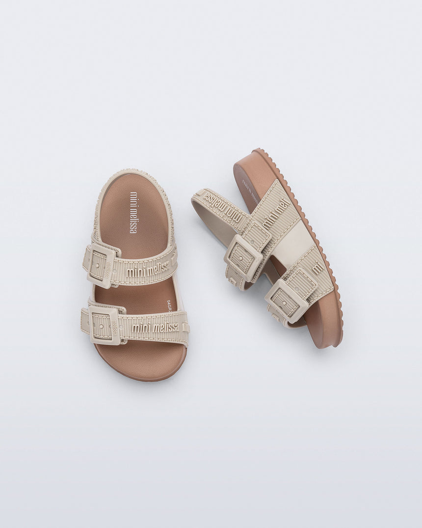 Mini Melissa Cozy M Lover Baby Sandals: Brown