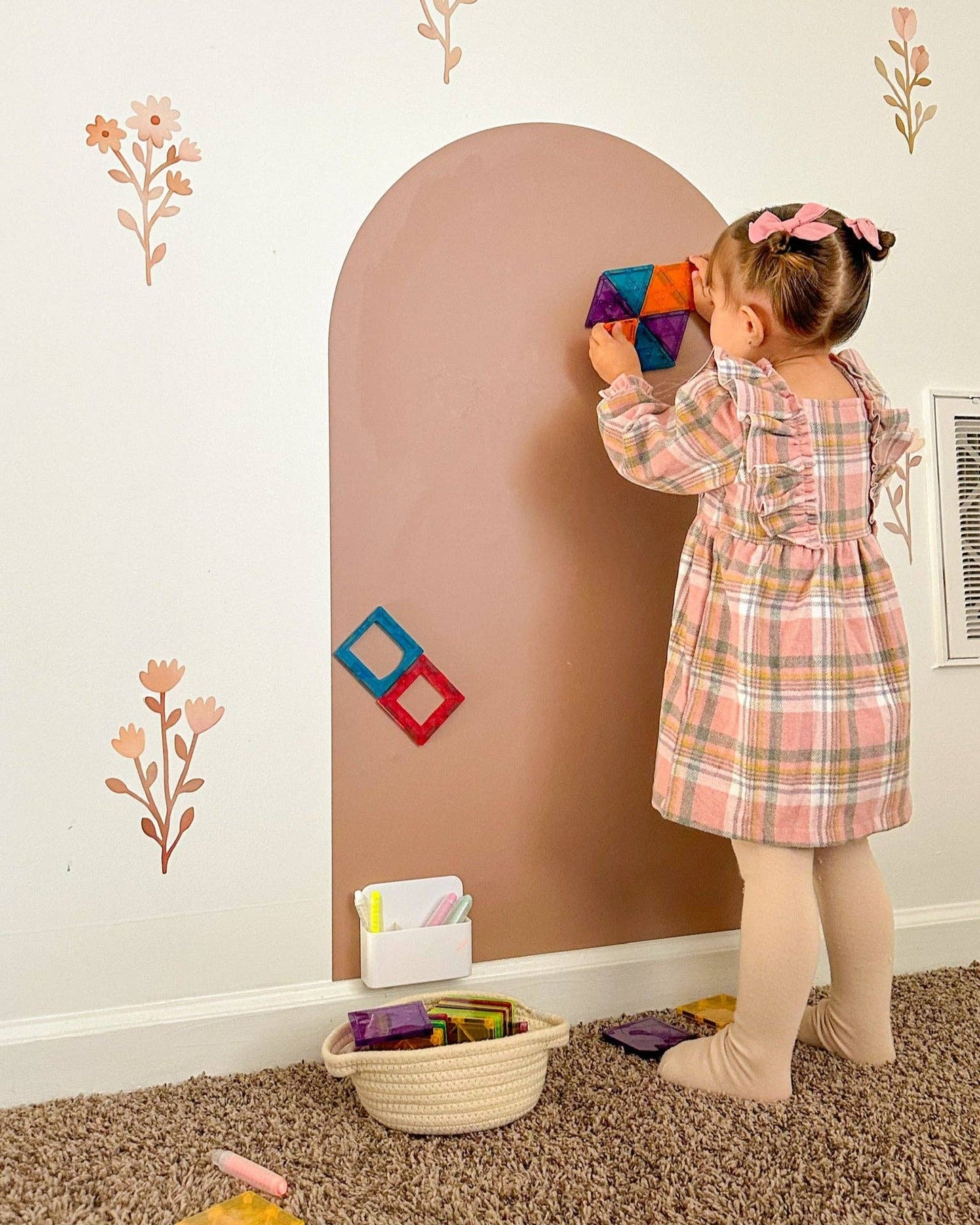 Magic Playwall - Arch Magnetic Wall Decal for Kids: Caramel