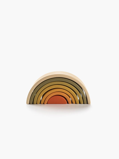 Wooden Rainbow Mini | Arch Stacking Toy | Flower Meadow