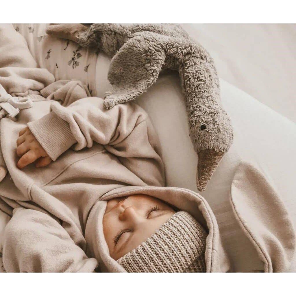 Cuddly animal Goose small | grey