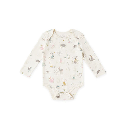 Lap Shoulder One-Piece - Forest Fable