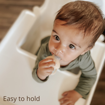 Silicone Food & Fruit Feeder (2 sizes), Oat & Coco