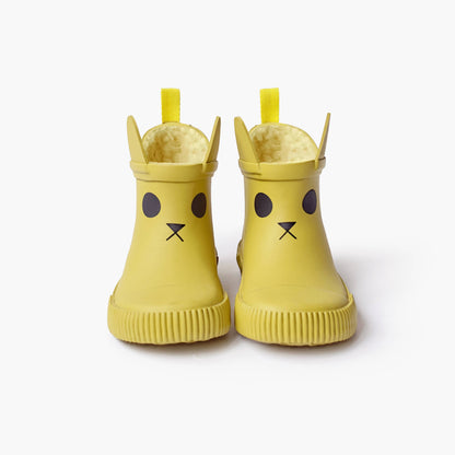 KERRAN Fleece-Lined Thermal Rain Boot - Mustard
