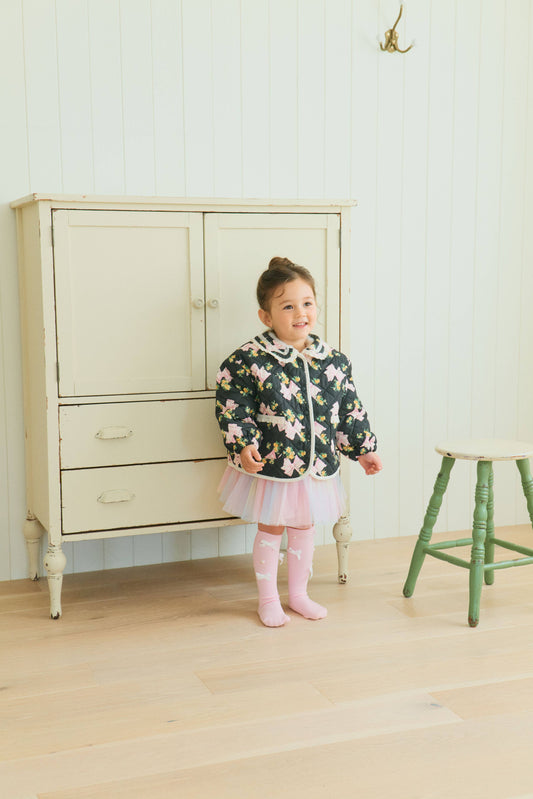 Ribbon Noir Frill Jacket: M