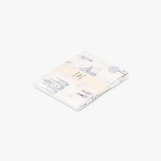 Adventures in Wonderland Swaddle - Aqua