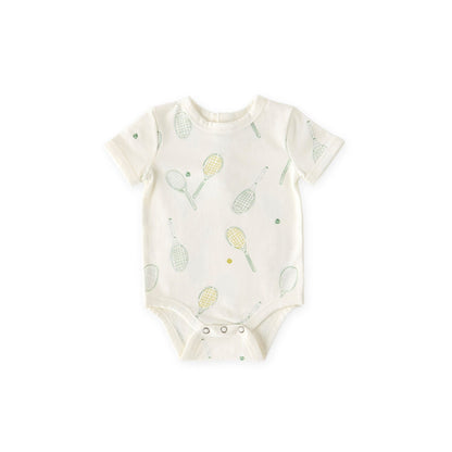 Short Sleeve Henley One-Piece - Doubles