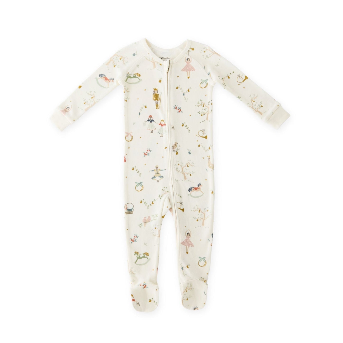 Ribbed Baby Footless Sleeper - Partridge in a Pehr Tree
