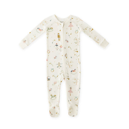 Ribbed Baby Sleeper - Partridge in a Pehr Tree