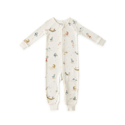 Ribbed Baby Footless Sleeper - Zodiac