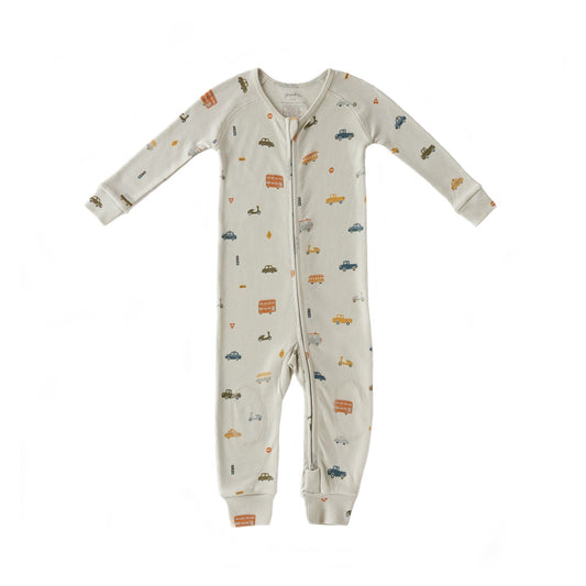 Ribbed Baby Footless Sleeper - Rush Hour Mist