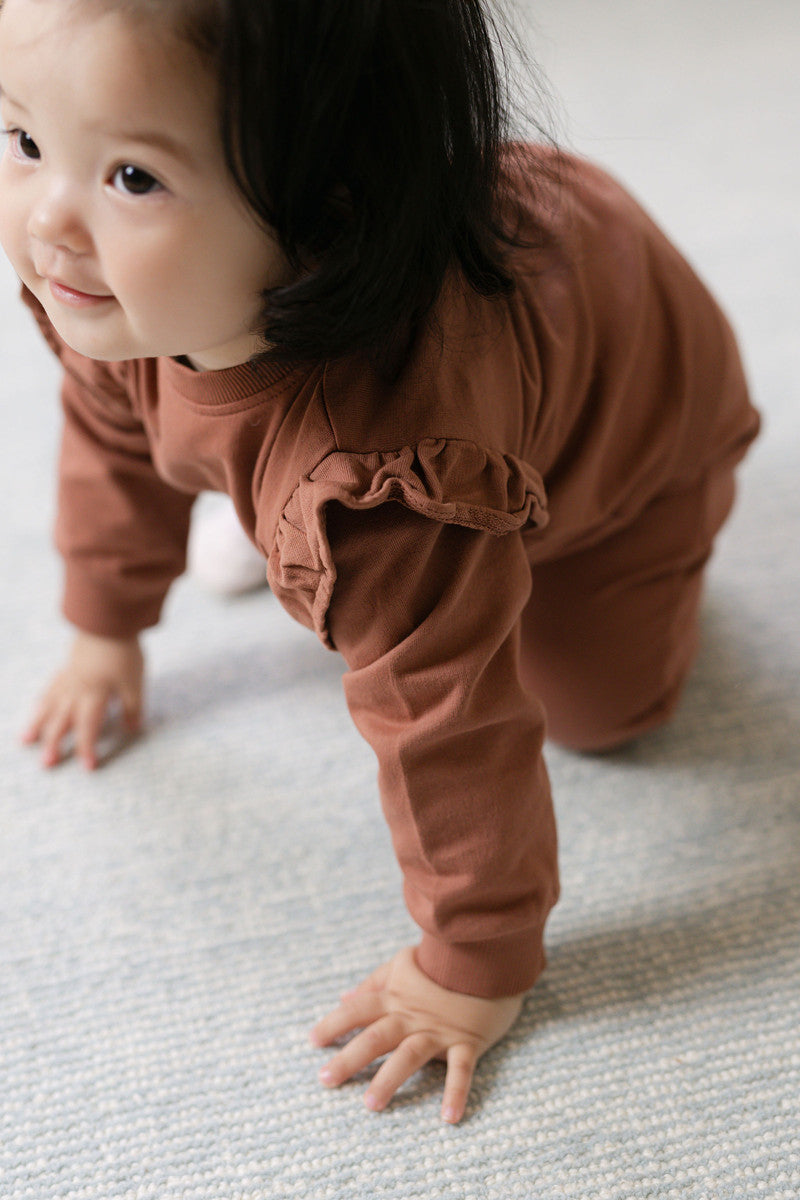 French Terry Baby Sweatshirt - Clay