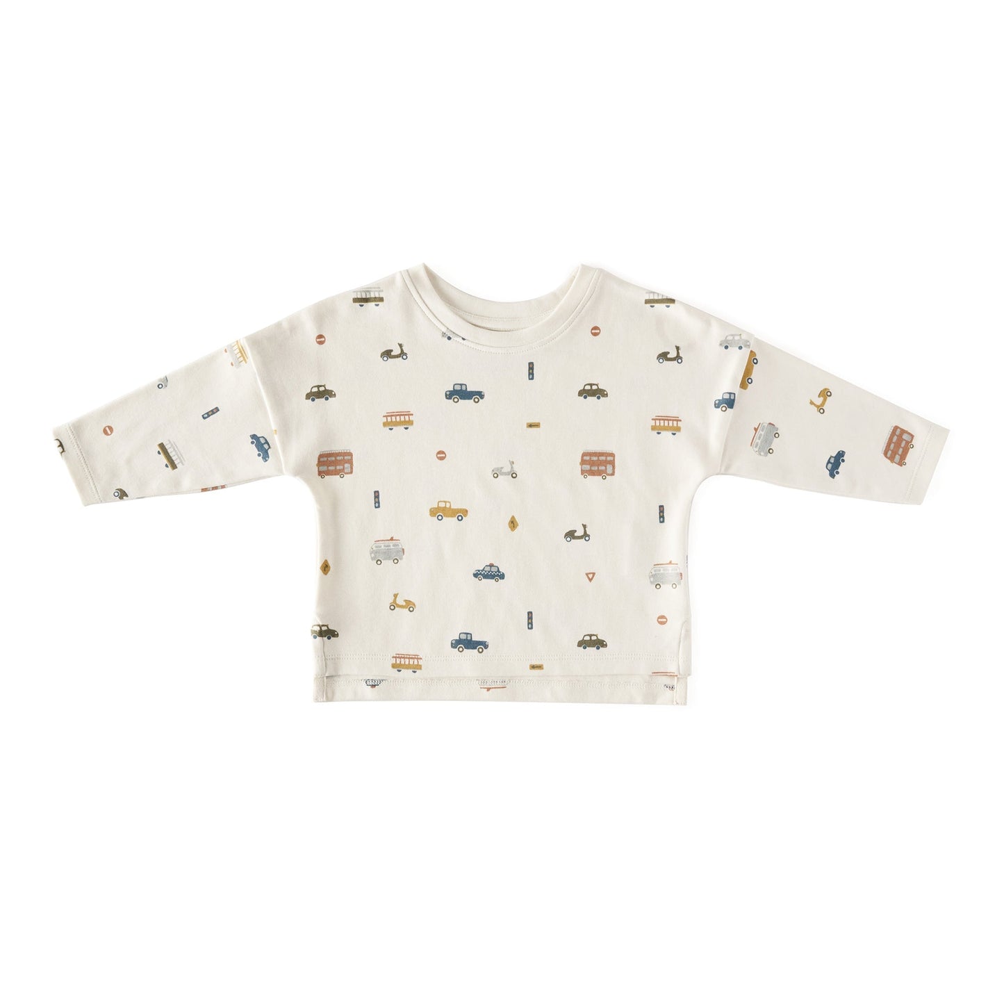 Dropped Shoulder Long Sleeve Top - Locomotive