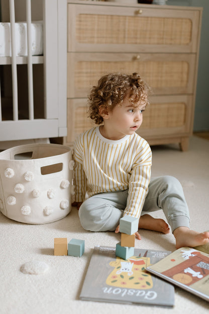 French Terry Toddler Jogger - Soft Sea