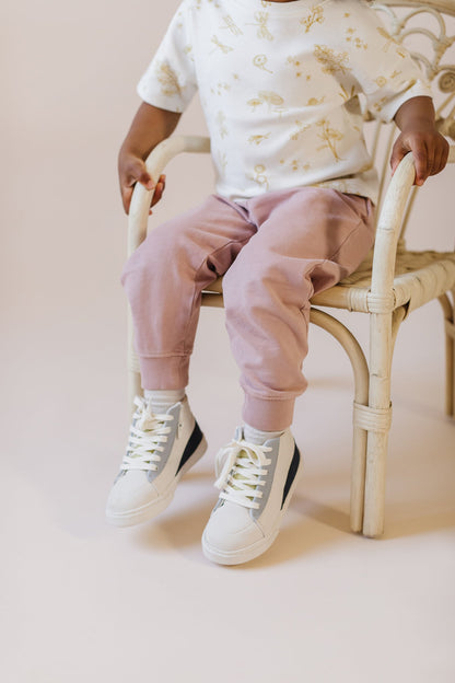 French Terry Toddler Jogger - Soft Peony