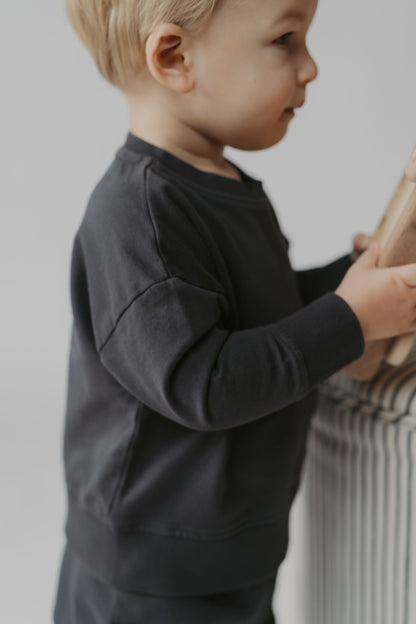 French Terry Toddler Sweatshirt - Ink Blue