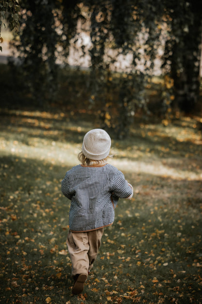 Annie & Charles® fluffy reversible jacket: Coffee