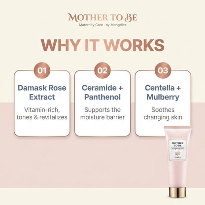 Mother To Be Rose Tightening Cream 200ml | Firming Body Cream for Pregnancy & Postpartum | Made in Korea
